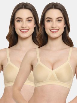Floret - Non Padded & Wire Free Full Coverage Bra (Pack of 2)