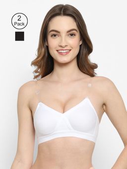 Floret - Non Padded & Wire Free Full Coverage Bra (Pack of 2)