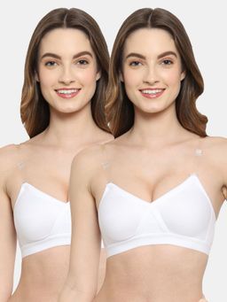 Floret - Non Padded & Wire Free Full Coverage Bra (Pack of 2)