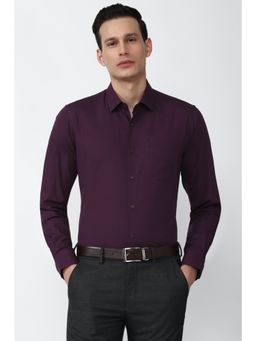 Peter England - Men Purple Slim Fit Formal Shirt
