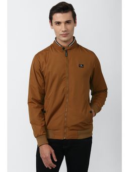 Van Heusen - Men Brown Solid Casual Jacket