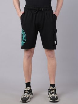 Free Authority - Official My Hero Academia Men Black Printed Shorts