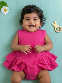 Keebee Organics - Girls Organic Cotton Pink Ballerina Onesies