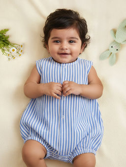 Keebee Organics - Unisex Organic Cotton Printed Blue Onesies