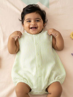 Keebee Organics - Unisex Organic Cotton Printed Green Onesies