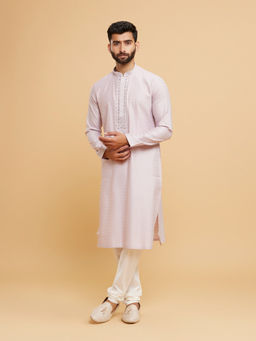 Twamev - Men Purple Majesty Kurta with Churidar
