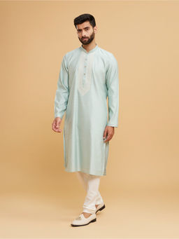 Twamev - Men Blue Elegance Kurta with Churidar