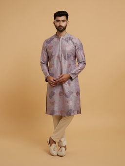 Twamev - Men Purple Elegance Kurta with Pyjama