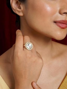 Teejh - Light Gold Polka Ring