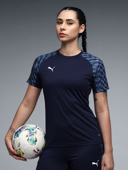 Puma - Teamliga26 Womens Raglan Navy Blue Football Jersey T-Shirt