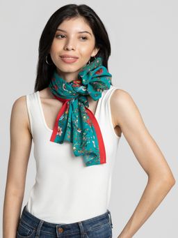 SHAYE - Women Green Printed Scarf