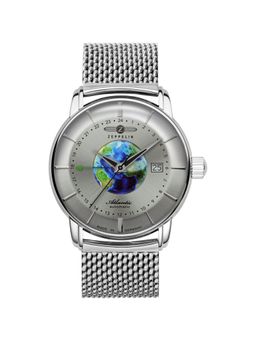 Zeppelin - Atlantic Date|GMT Analog Dial Color Silver Men's Watch - 8468M1 (M)
