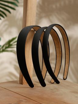 Stol'N - Solid Hair Bands - Black (Pack of 3)