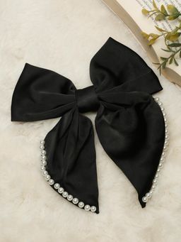 Stol'N - Bow Designed Hair Clip - Black