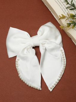 Stol'N - Bow Designed Hair Clip - White