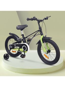 R for Rabbit - Tiny Toes Ryder-14Inch Bicycle Black Green BLTTRBK14