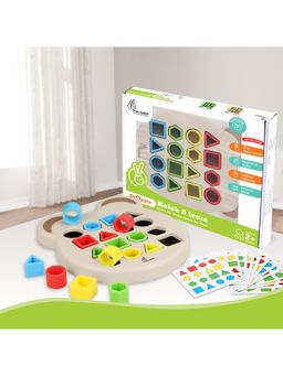 R for Rabbit - Orapple Match N Learn Shape Sorter Beige Multi ORMNLBM2