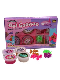 SCOOBIES - Uni Goo Goo Slime Set - Slime & Uni Dawdlers Play Kit