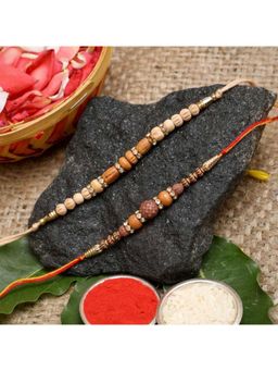 eCraftIndia - Multicolour Designer Rakhi's with Roli Chawal