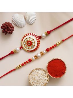 eCraftIndia - and Pearls Designer Rakhi's with Roli Chawal