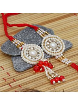 eCraftIndia - Bhaiya Bhabhi Rakhi's with Roli Chawal and Raksha Bandhan Greeting Card