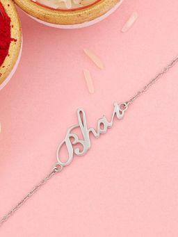 Ornate Jewels - 925 Silver Bhai Rakhi Bracelet for Brother with Roli Chawal