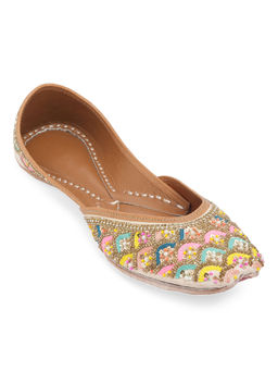 NR by Nidhi Rathi - Multi-Colored Embellished & Embroidered Ethnic Juttis