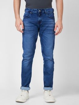 Spykar - Low Rise Slim Fit Narrow Length Navy Blue Jeans