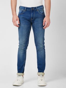 Spykar - Low Rise Slim Fit Narrow Length Blue Jeans