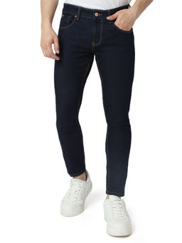 Spykar - Mens Blue Slim Fit Mid Rise Cotton Jeans