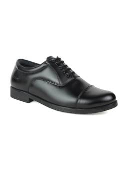 XHUGOY - Men Black Formal Lace-Up Derbies