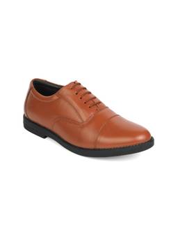 XHUGOY - Men Tan Formal Oxfords