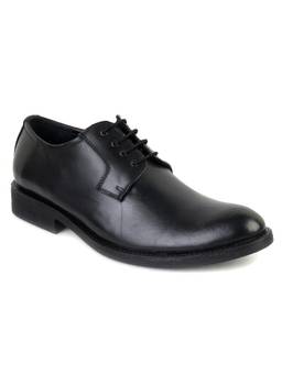 XHUGOY - Men Black Formal Lace-Ups Derbies