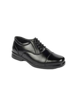 XHUGOY - Men Black Lace-Ups Oxfords