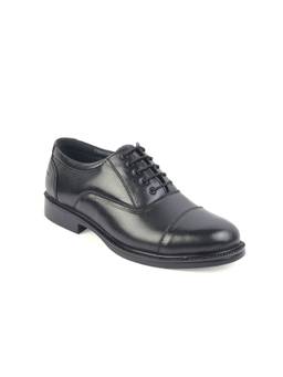 XHUGOY - Black Medium Range Police Oxfords for Men
