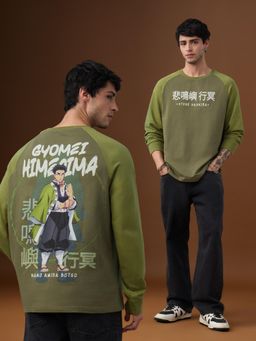 The Souled Store - Official Demon Slayer Gyomei Himejima Men Oversized Full Sleeve T-Shirts