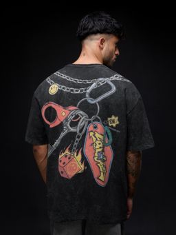 The Souled Store - Smiley The Charms Men Oversized T-Shirts