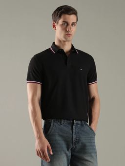 Tommy Hilfiger - Solid Regular Fit Cotton Polo T-Shirt