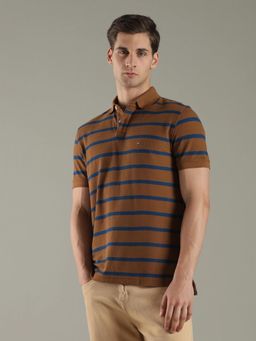 Tommy Hilfiger - Striped Regular Fit Cotton Polo T-Shirt
