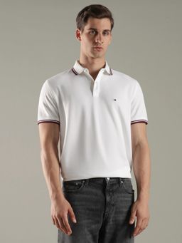 Tommy Hilfiger - Solid Regular Fit Cotton Polo T-Shirt