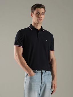 Tommy Hilfiger - Solid Regular Fit Cotton Polo T-Shirt