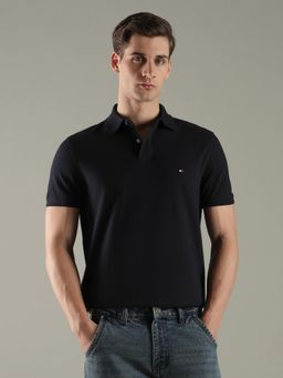 Tommy Hilfiger - Solid Regular Fit Cotton Polo T-Shirt