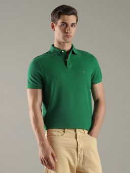 Tommy Hilfiger - Solid Regular Fit Cotton Polo T-Shirt