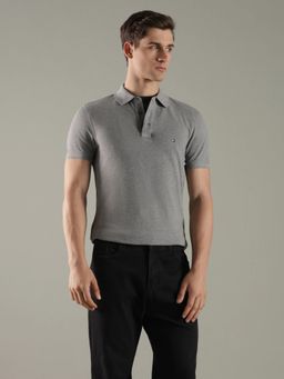 Tommy Hilfiger - Melange Slim Fit Cotton Polo T-Shirt