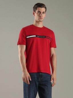 Tommy Hilfiger - Embroidered Logo Regular Fit Cotton T-Shirt