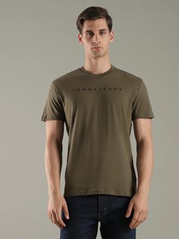 Tommy Hilfiger - Embroidered Logo Regular Fit Cotton T-Shirt