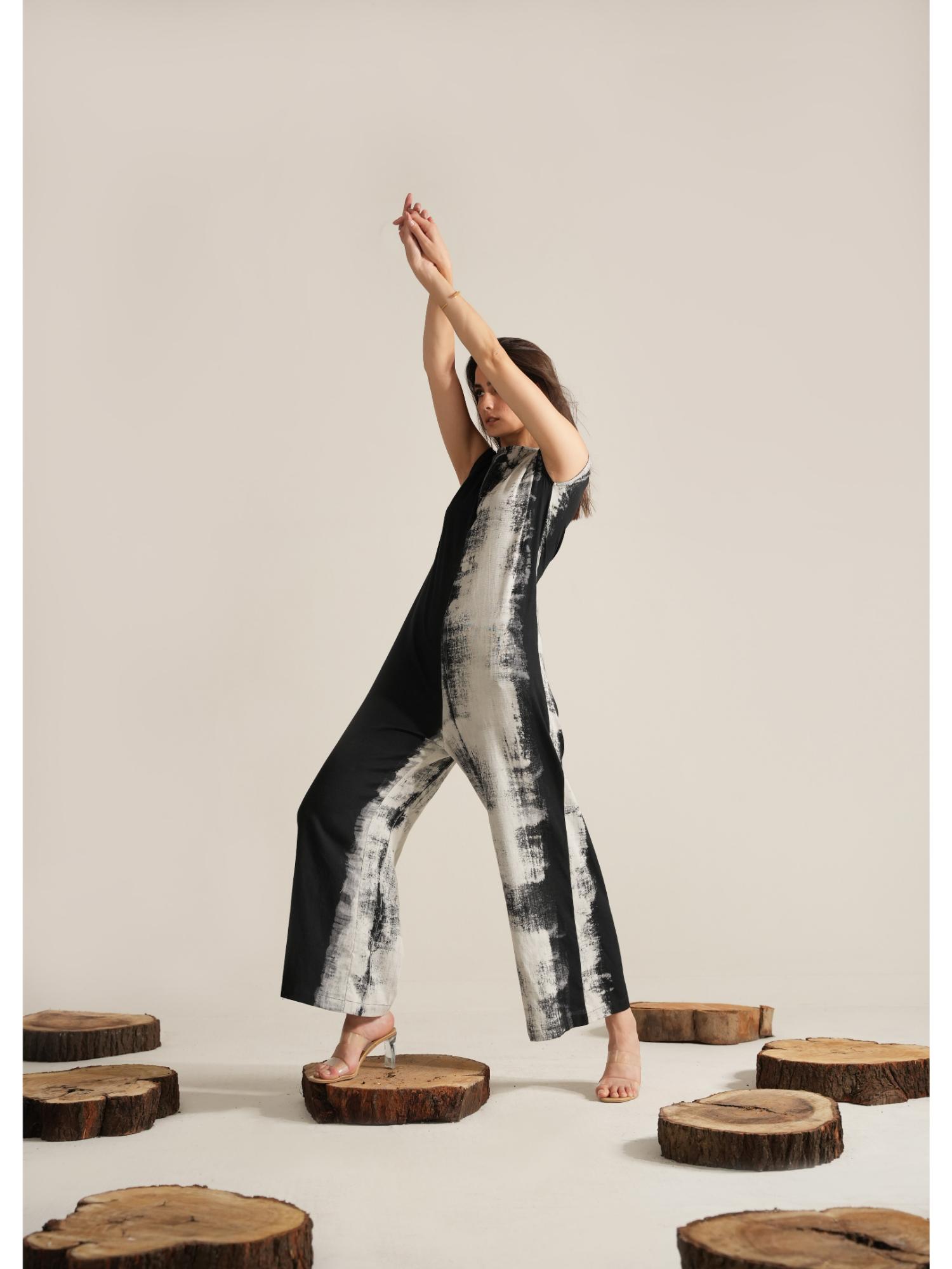 dorabi Black Tie & Dye Harley Jumpsuit-picture-26