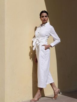 CUSTARD - Womens Custard White Jumpsuit