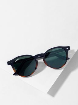 RESIST EYEWEAR - ADAM BLACK BROWN GREEN1 Green Solid Plastic Round Sunglasses (50)