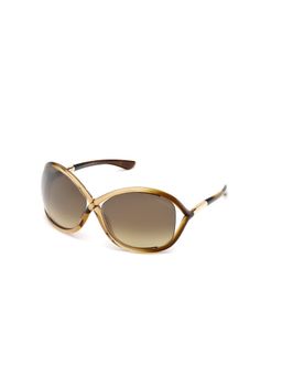 Tom Ford - FT0009 64 74F. Brown Solid Acetate Butterfly Sunglasses (64)